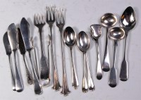 Lot 159 - Assorted silver tablewares, to include; four...