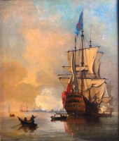 Lot 392 - 19th century English school - Clipper ships...