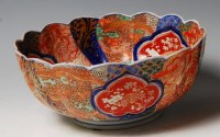Lot 69 - A Japanese Imari Meiji Period lobed bowl,...