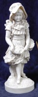 Lot 81 - A Victorian Parian figurine - The Flowergirl,...