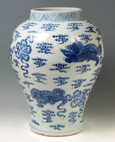 Lot 88 - An 18th century Chinese export stoneware vase,...