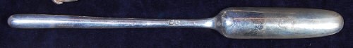 Lot 161 - A George IV silver double ended bone marrow...