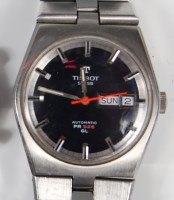Lot 206 - A Tissot steel cased PR526GL gents wristwatch,...