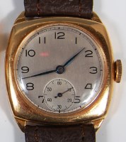 Lot 229 - A Resolute 18ct gold cased gents wristwatch,...