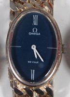 Lot 240 - An Omega DeVille silver cased ladies...
