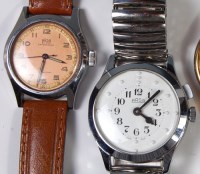 Lot 252 - An Arsa gents steel cased midsize wristwatch,...