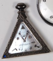 Lot 258 - A silver cased Masonic pocket watch, of...