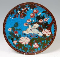 Lot 315 - A Chinese cloisonné enamel circular charger,...