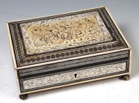 Lot 337 - A 19th century Vizagapatam ivory and penwork...