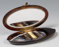 Lot 342 - A circa 1900 ladies tortoiseshell fitted...