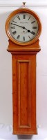 Lot 466 - A Victorian pine cased railway type droptrunk...