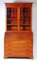 Lot 539 - A 19th century mahogany and inlaid bureau...