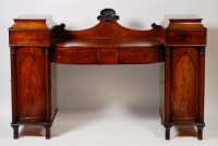 Lot 542 - A Regency mahogany pedestal sideboard,...