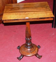 Lot 551 - A William IV rosewood pedestal occasional...