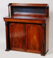 Lot 559 - A William IV rosewood chiffonier, having a...