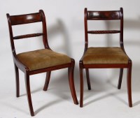 Lot 570 - A set of eight Regency style mahogany...