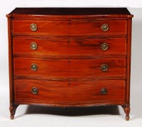 Lot 571 - An early 19th century mahogany serpentine...