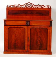 Lot 586 - A Victorian mahogany chiffonier, having a...