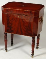 Lot 598 - A Regency mahogany and inlaid celleret, of...