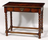 Lot 599 - A William & Mary style oak and oyster veneer...