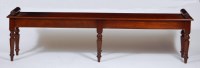 Lot 602 - A Victorian style mahogany window seat, of...