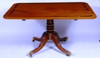 Lot 612 - A Regency mahogany pedestal breakfast table,...