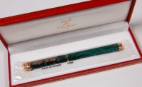 Lot 302 - A cased Must de Cartier fountain pen,...