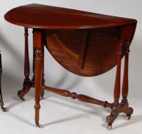 Lot 625 - A Victorian walnut Sutherland table, the oval...