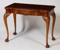 Lot 632 - A circa 1900 mahogany card table, in the...