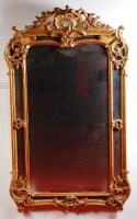 Lot 640 - A 19th century Rococo revival giltwood and...