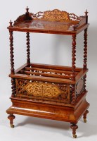 Lot 533 - A Victorian figured walnut and marquetry...