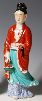 Lot 96 - A 19th century Chinese porcelain figure of...