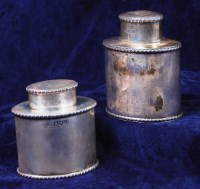 Lot 126 - A late Victorian silver tea canister and cover,...