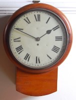 Lot 471 - A Victorian mahogany droptrunk wall clock,...