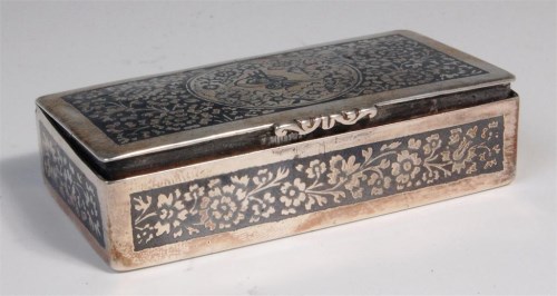Lot 479 - A late 19th century silver and niello...