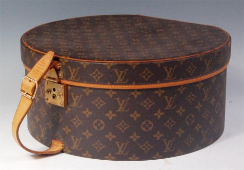 Lot 514 - A Louis Vuitton hat-box, the LV monogrammed