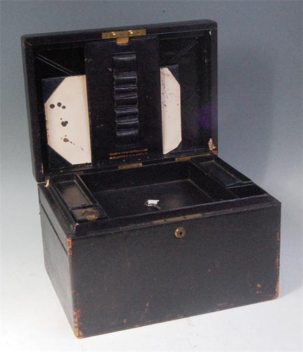 Lot 553 - A 19th century leather bound dispatch box, by...