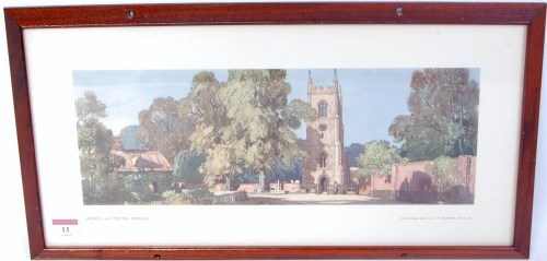 Lot 11 - An original framed railway carriage print of...
