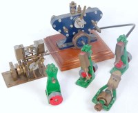 Lot 47 - Six miniature oscillating steam engines to...