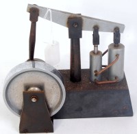 Lot 50 - A small but massive (heavy) beam engine with 3....