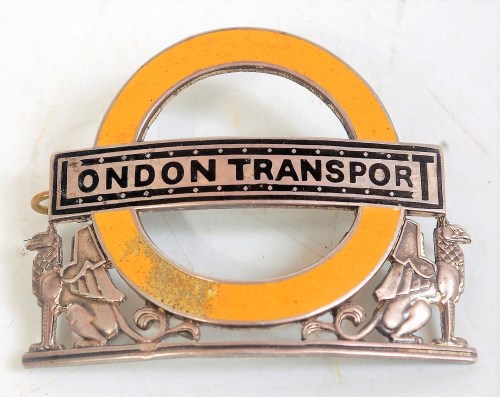 Lot 75 - A London Transport hallmarked silver winged...
