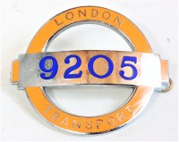 Lot 76 - London Transport yellow enamel cap badge No....