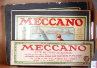 Lot 171 - Three French Meccano outfits: Inventors outfit...