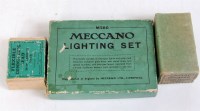 Lot 182 - 1938 Meccano Lighting set, with instructions,...