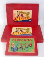 Lot 190 - Three French post-war Meccano outfits, each...