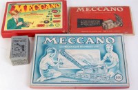 Lot 193 - Three French Meccano outfits, 1949 - mid...