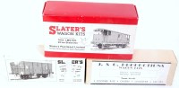 Lot 307 - 2x Slater's wagon kits - 7053 LMS/BR 20 ton...