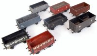 Lot 371 - 8 assorted kit/scratch built wagons including...