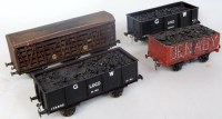 Lot 373 - 8 assorted kit/scratch wagons including GW 6...