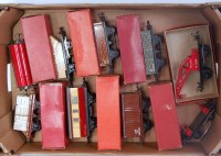 Lot 421 - A large tray containing 9 postwar Hornby...